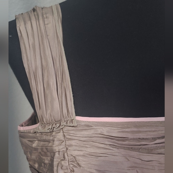 Peruvian Connection 100% Silk Crinkle Midi Dress - Picture 6 of 9